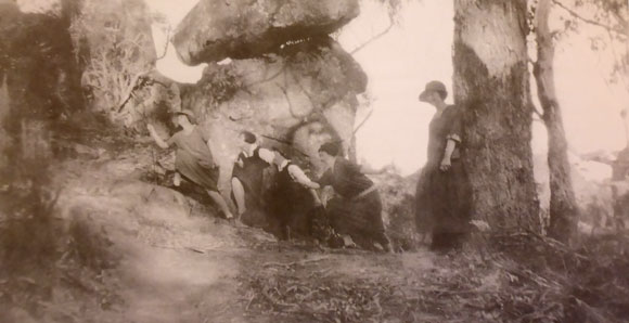 A Picnic at Hanging Rock - Clyde School Girls 1920 - Did Joan Lindsay feel the dark energy of the spiritual ley line at Hanging Rock?