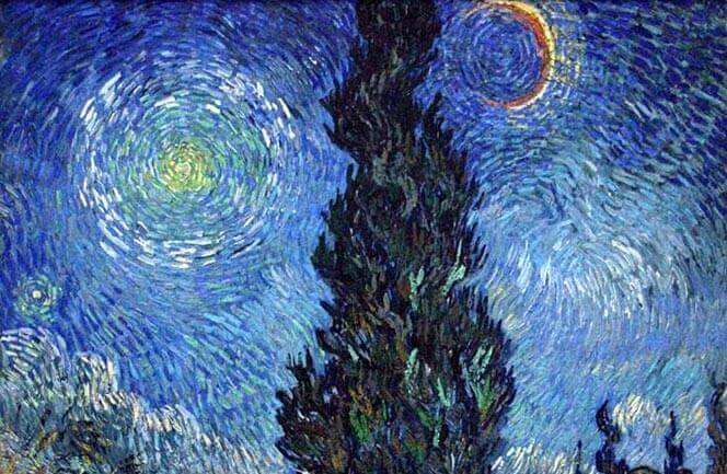 Road with Cypress and Star - Vincent Van Gogh