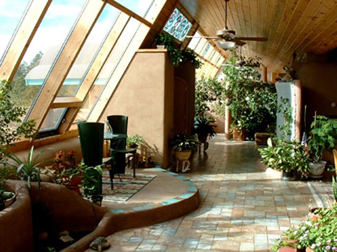Light Workers for Sustainable Living - EarthShip Atrium