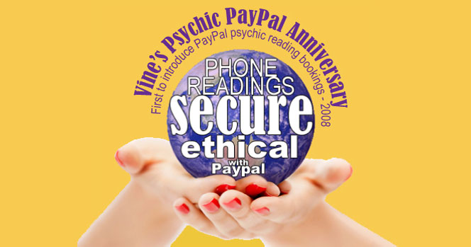 Vine Psychic PayPal Bookings Annerversary