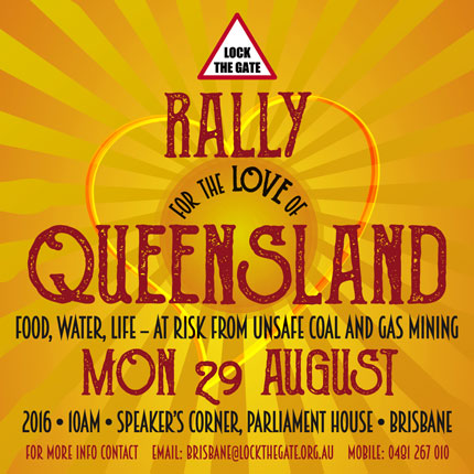 Lock the Gate - CSG Rally- Brisbane