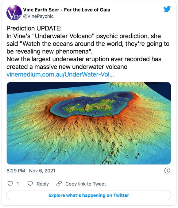 Vine underwater volcano Tweet