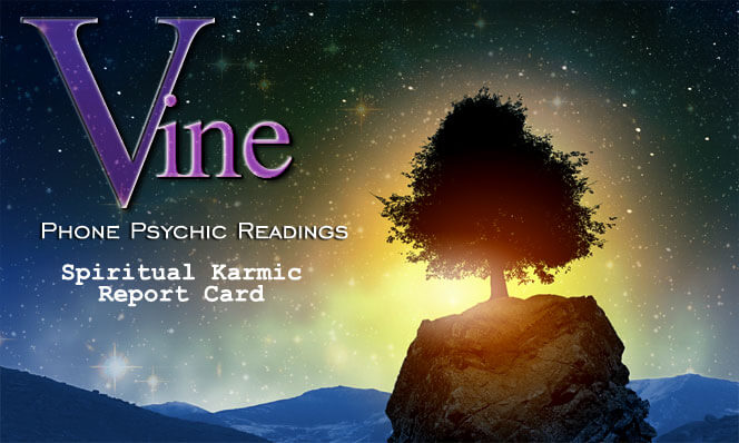 Psychic Predictions Spiritual Karmic Report Card - Night Sky