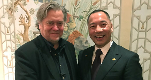 Steve Bannon and Guo Wengui