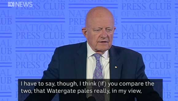 Clapper - WaterGate versus Trump Russia Connections