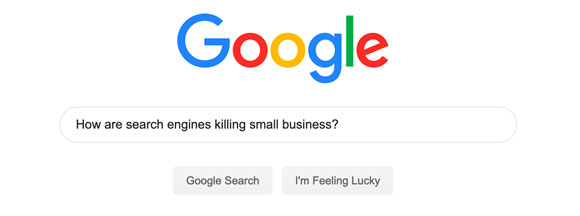 How are search engines killing small business in Australia