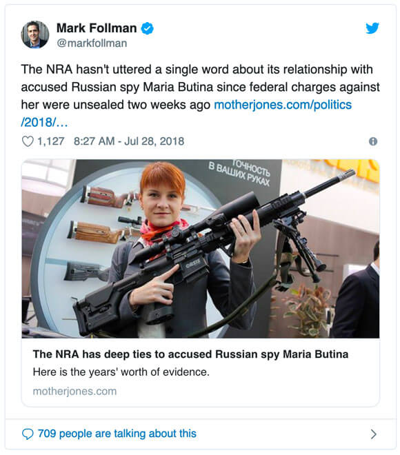 Maria Butina Tweet