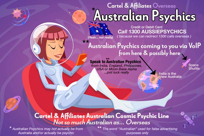 Online Psychic Chat - Are Australian Psychics coming from overseas? Psychic Cartels