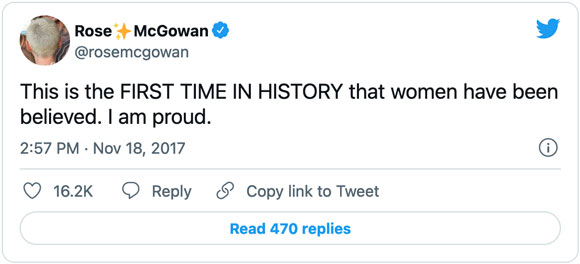 Rose McGowan Tweet