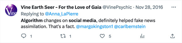 Vine Algorithm Tweet