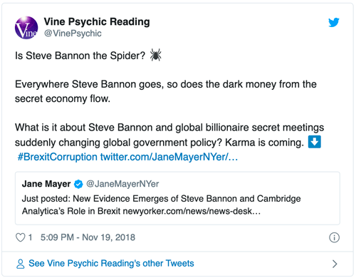 Vine Psychic Steve Bannon Tweet