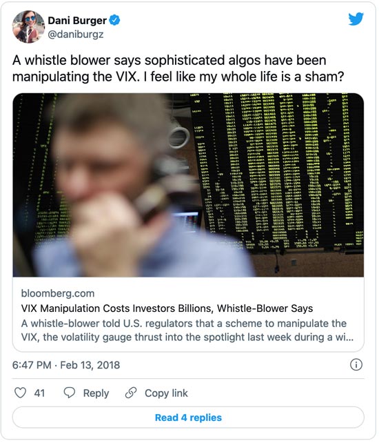 Stockmarket whistle blower Tweet