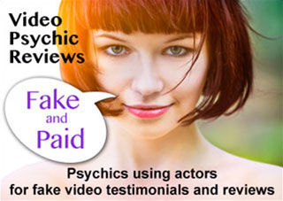 Fake Psychic Testimonials using paid actors