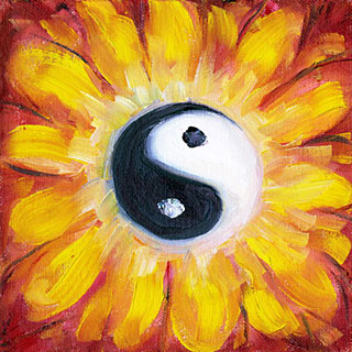 Vine Clairvoyant Medium Yin Yang Flower