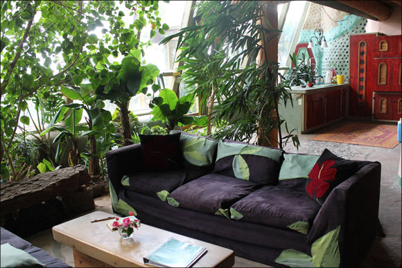 Inside an Earthship