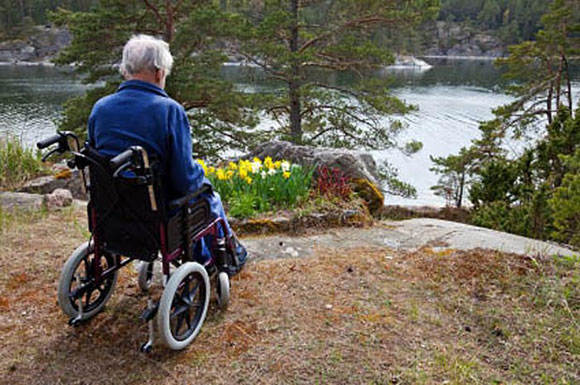 Vine Psychic picture of man in wheelchair